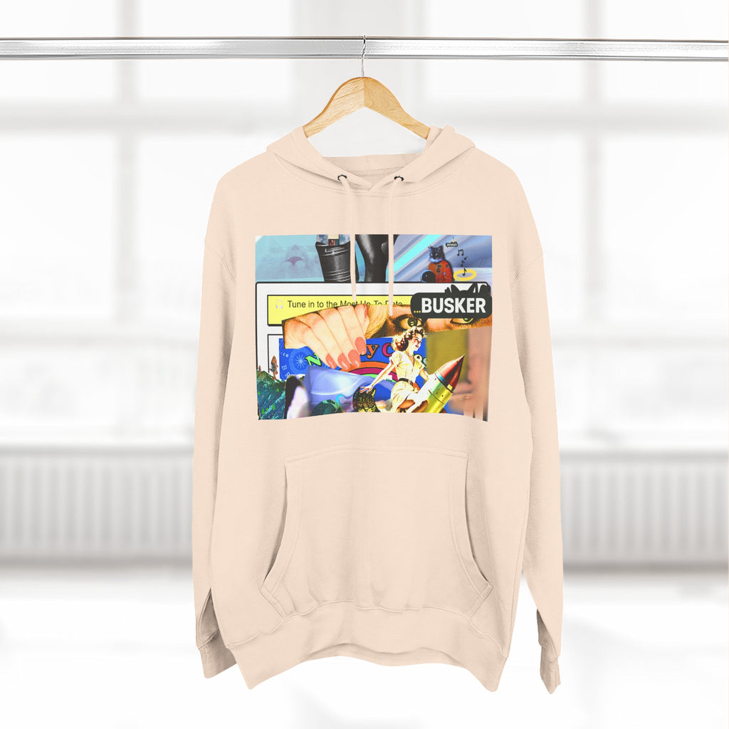 Three-Panel Fleece Hoodie