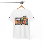 Artistic Unisex Heavy Cotton Tee - Vibrant Busker Design