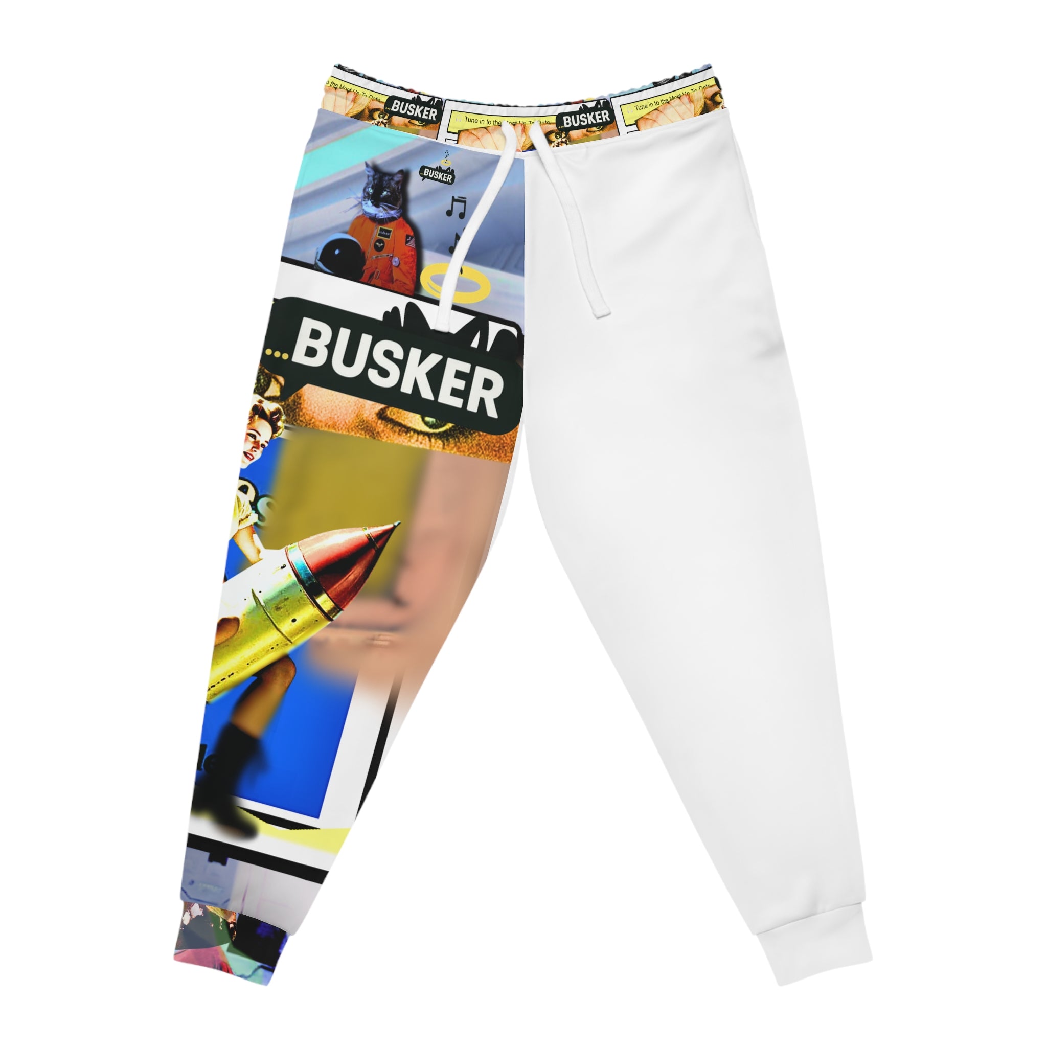 Vibrant Graphic Athletic Joggers
