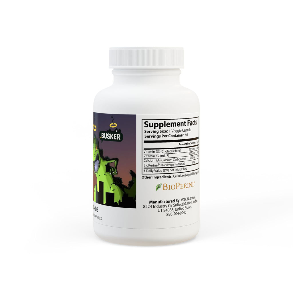 Vitamin K2 + D3 Supplement (60 Capsules)