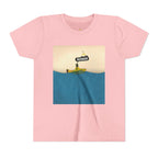 Whimsical Youth Tee with 'Busker' Design, Fun Gift, Summer Style, Music Lovers, Kid's Fashion, Creative Apparel