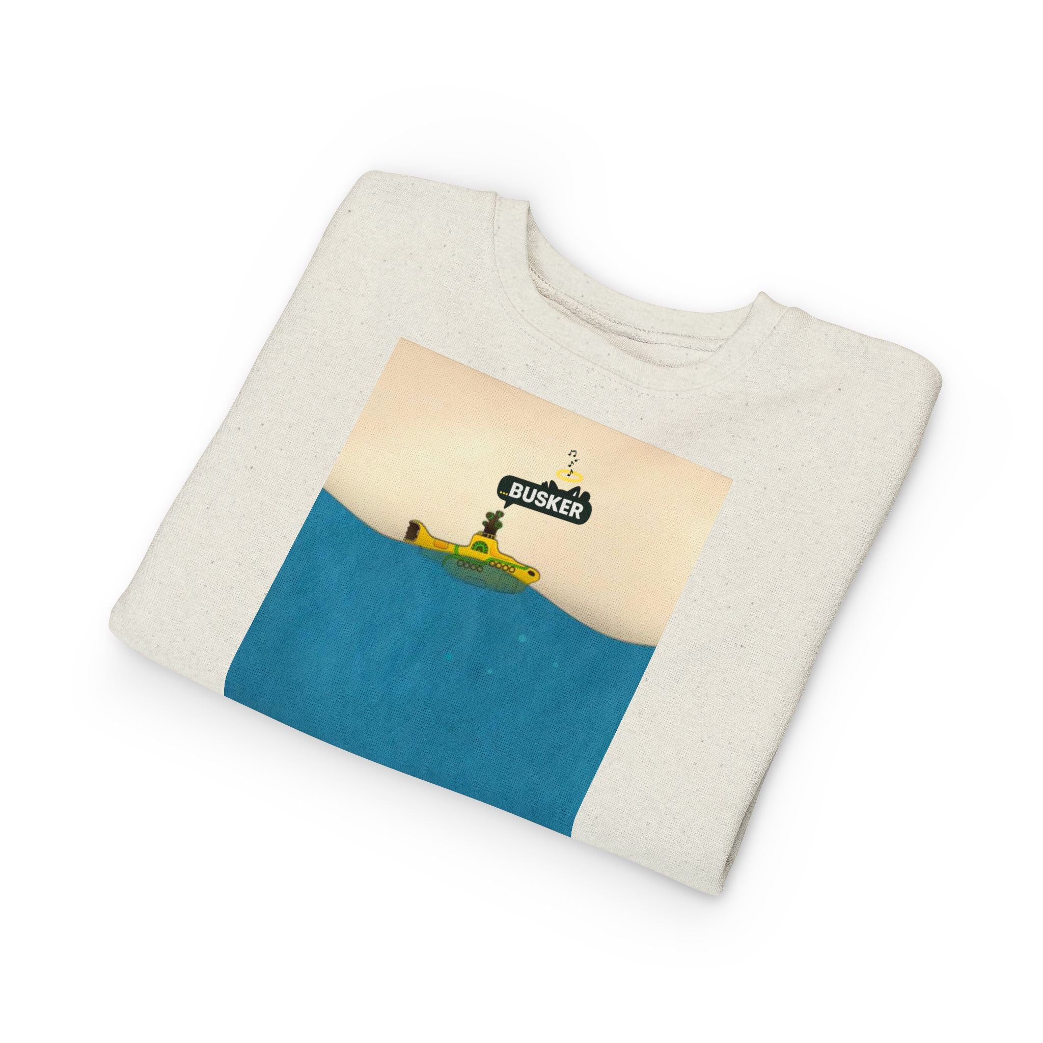 Playful Toddler Sweatshirt with Busker Design, Cute Kids Clothing, Gift for Toddlers, Fun Sweatshirt, Cool Toddler Apparel