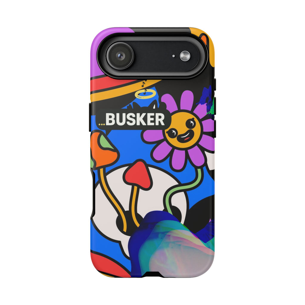 Colorful Phone Case, Cute Phone Accessories, Gift for Music Lovers, Fun Tech Gear, Unique Floral Design Case