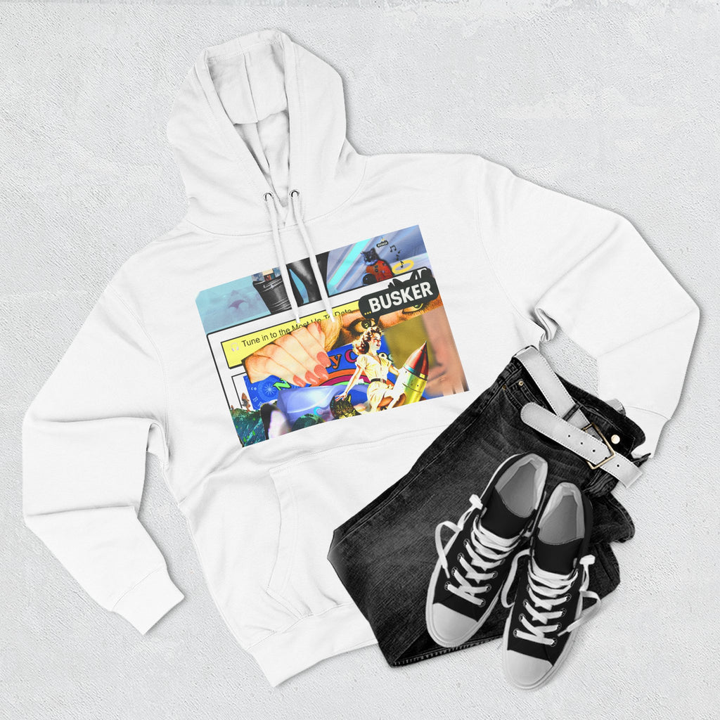 Three-Panel Fleece Hoodie