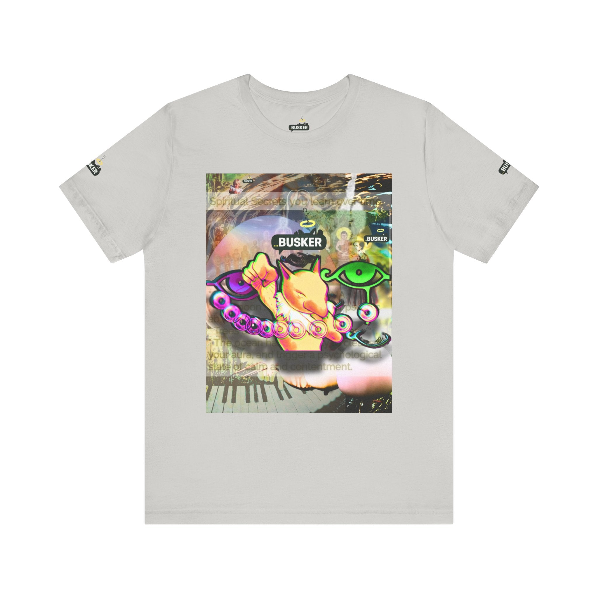 Vibrant Busker Art Tee for Creative Souls