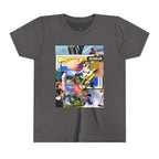 Colorful Youth Short Sleeve Tee - "Busker" Graphic Art Top