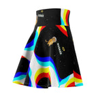 Colorful Women's Skater Skirt, Fun Party Outfit, Unique Gift for Her, Casual Wear, Festival Fashion, Summer Wardrobe Essential