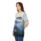 Cool Graphic Tee for Music Lovers | UFO Busker Design, Unique T-Shirt, Music Festival Wear, Quirky Gift, Unisex Casual Wear