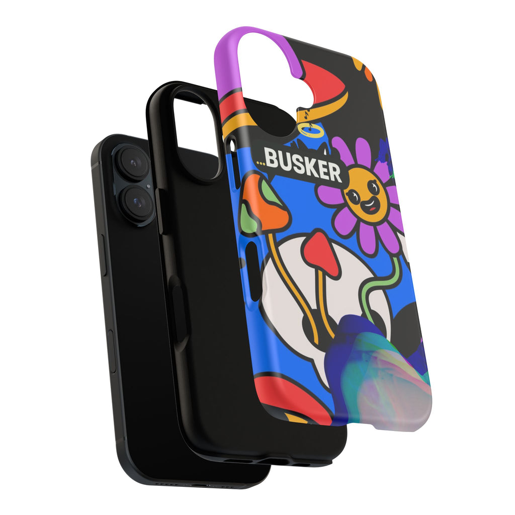 Colorful Phone Case, Cute Phone Accessories, Gift for Music Lovers, Fun Tech Gear, Unique Floral Design Case