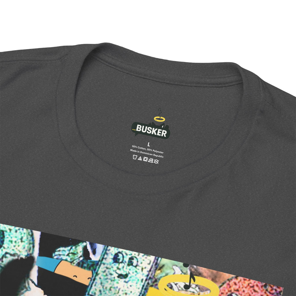 Grunge Art Busker Unisex Heavy Cotton Tee