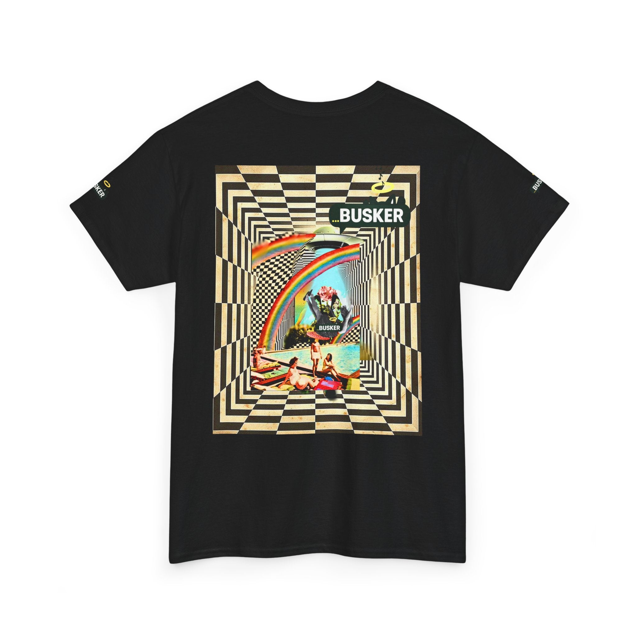 Retro Busker Graphic Tee - Unisex Heavy Cotton