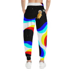 Colorful Cat Print Athletic Joggers, Trendy Loungewear, Comfortable Workout Pants, Fun Gift for Cat Lovers, Unique Activewear