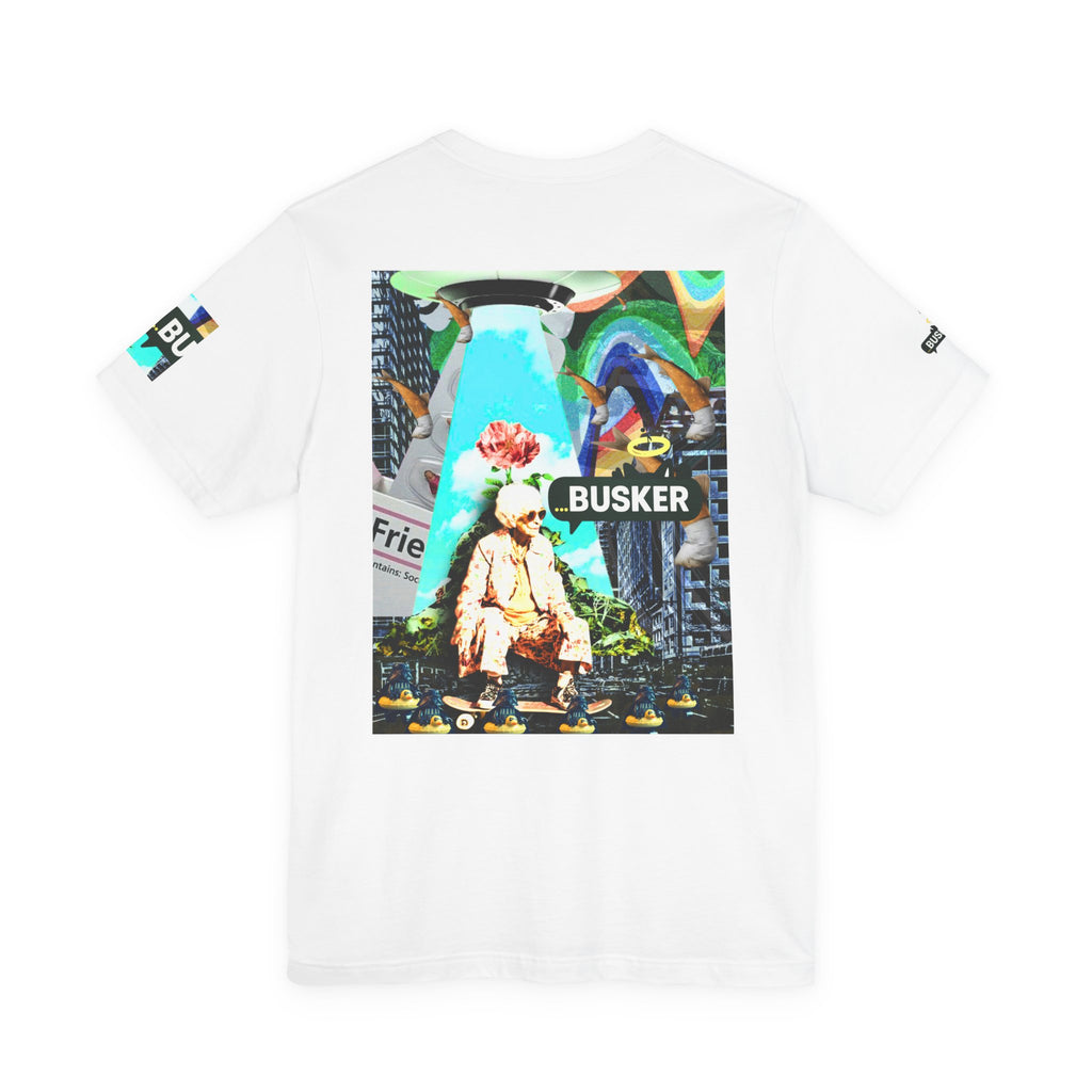 Street Art Busker Tee - Unisex Graphic Short Sleeve Shirt