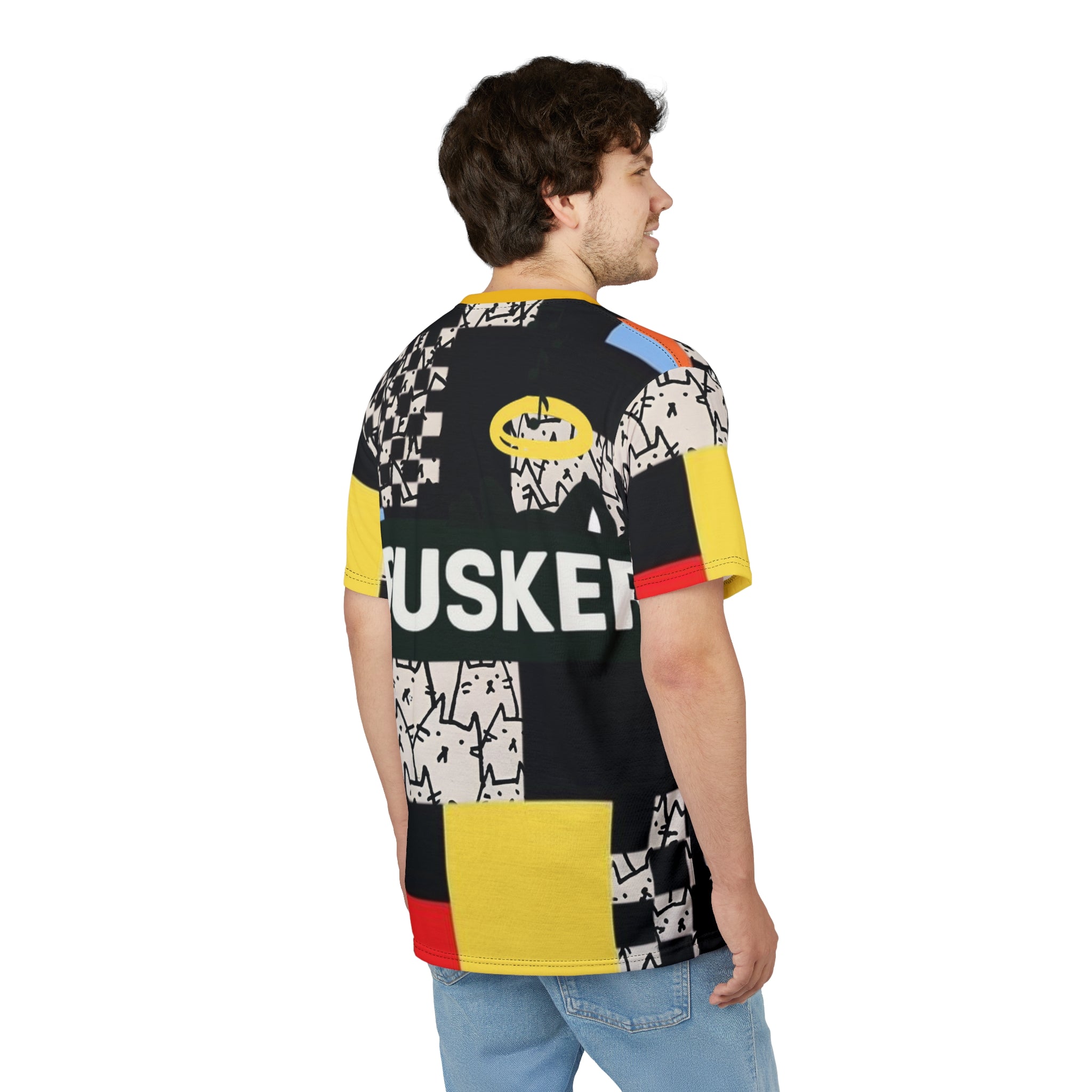 Vibrant Unisex Graphic Tee, Artistic Casual Wear, Street Style Top, Unique Birthday Gift, Music-Inspired Apparel