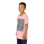 Stylish Youth Tee with Sunset Geometric Design, Summer Apparel, Kids Fashion, Gift for Birthdays, Fun Casual Wear, Graphic Tee