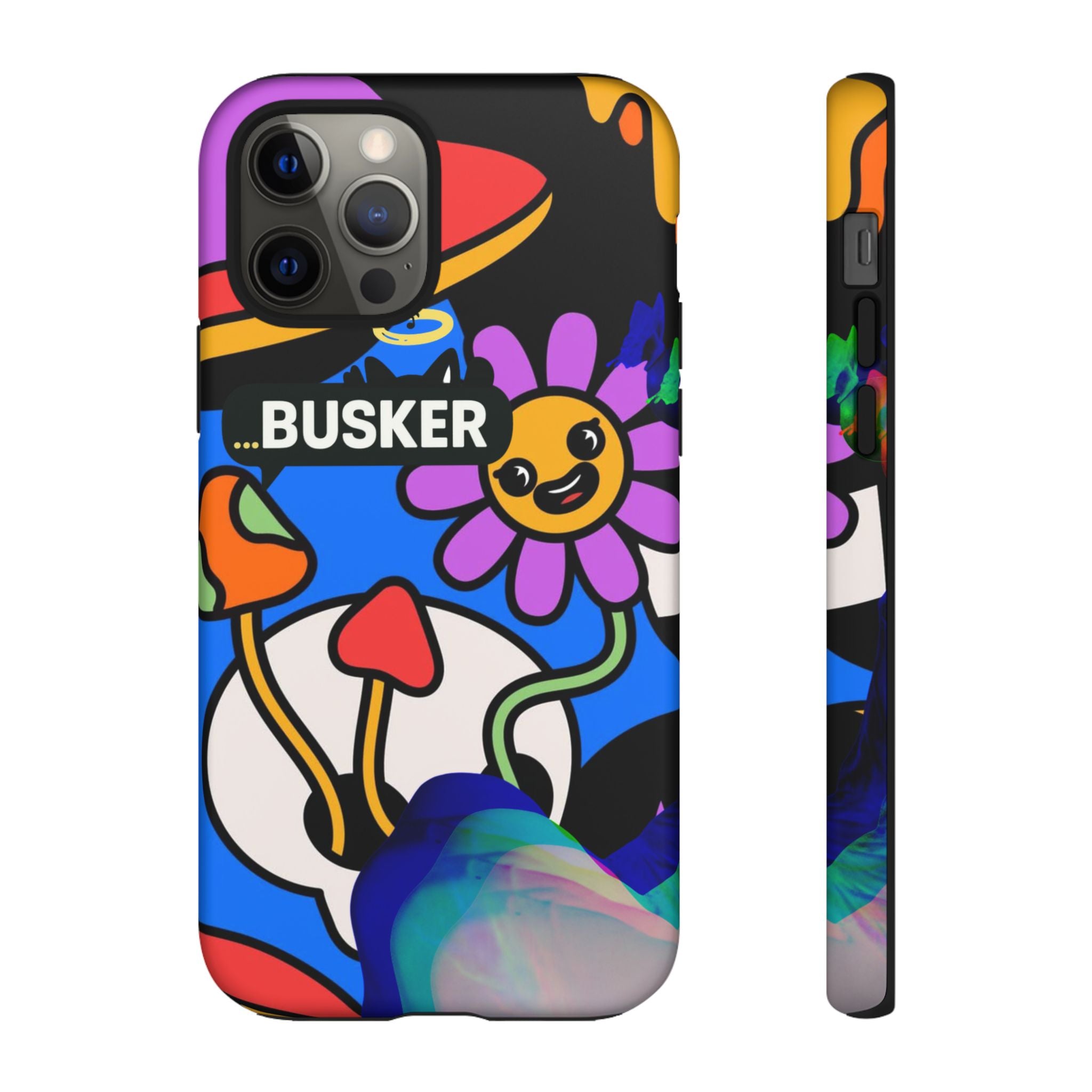Colorful Phone Case, Cute Phone Accessories, Gift for Music Lovers, Fun Tech Gear, Unique Floral Design Case