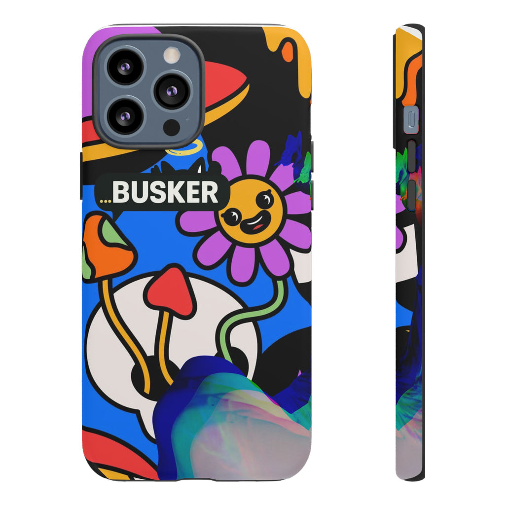 Colorful Phone Case, Cute Phone Accessories, Gift for Music Lovers, Fun Tech Gear, Unique Floral Design Case