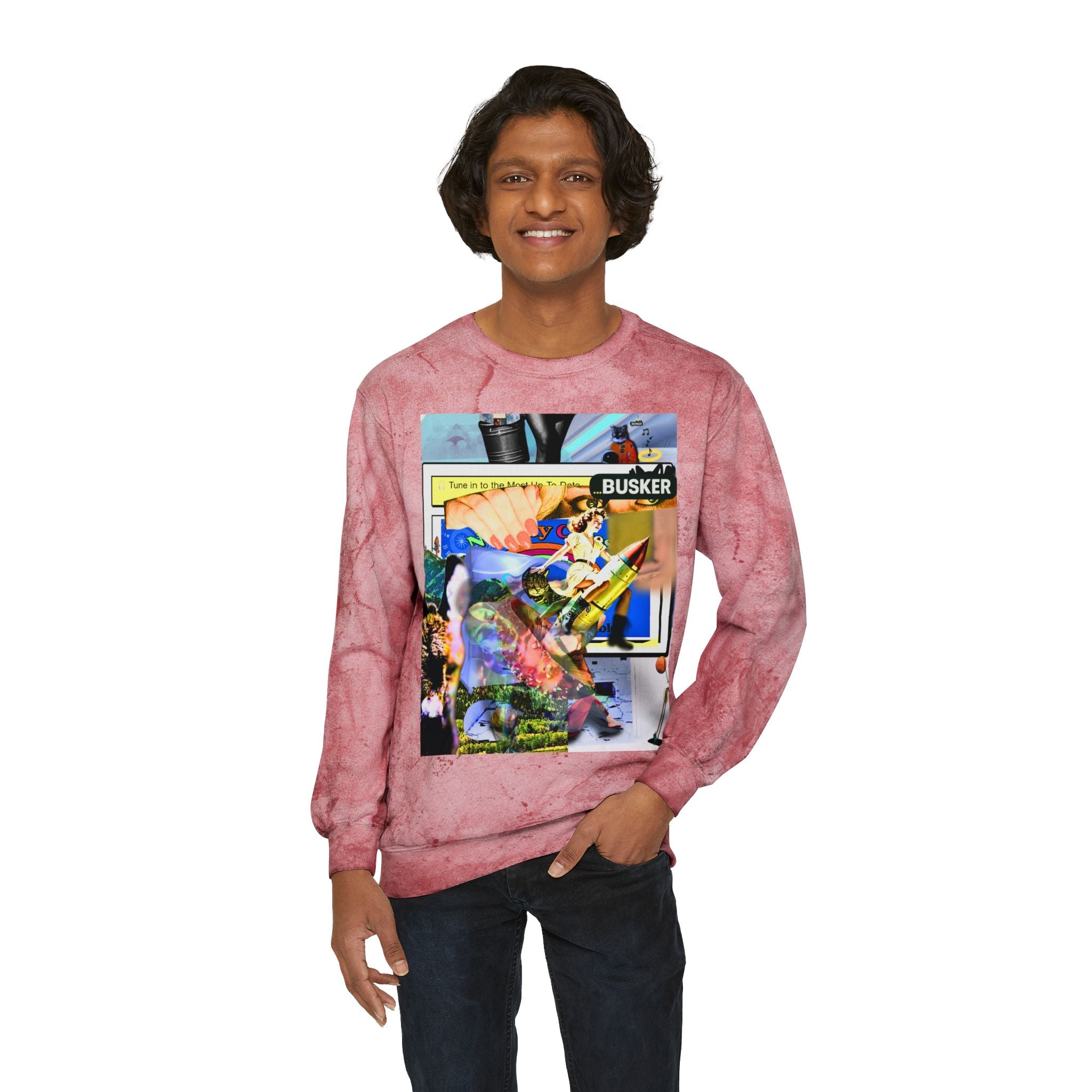 Color Blast Crewneck Sweatshirt for Creative Souls