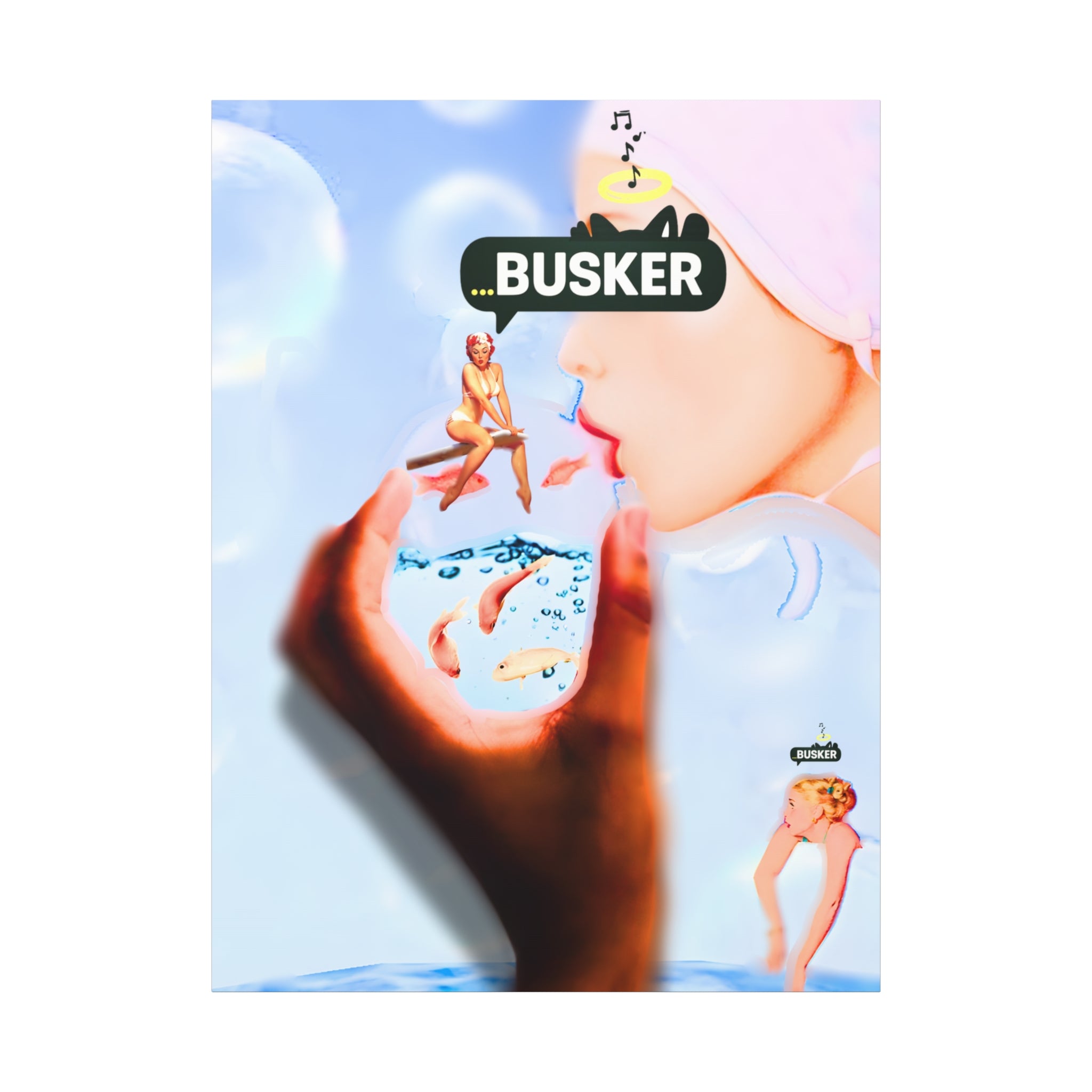 Artistic Matte Canvas Print - Dreamy Busker Vibes