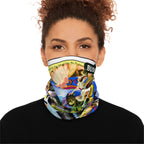 Colorful Winter Neck Gaiter with Drawstring - Trendy Outdoor Fashion