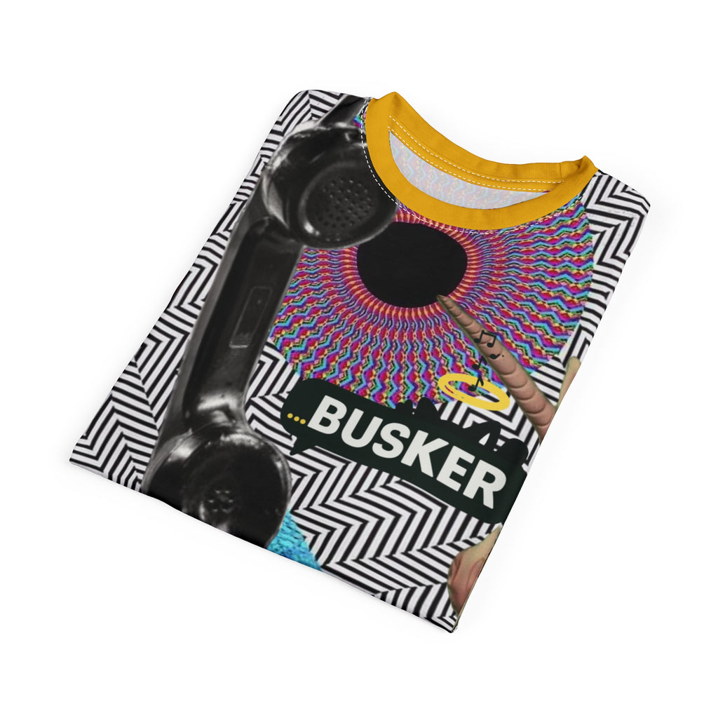 Vibrant Graphic Tee, Unisex Artistic Shirt, AOP T-Shirt for Bold Fashion, Unique Gift for Creatives, Streetwear Style, Fun Statement Tee