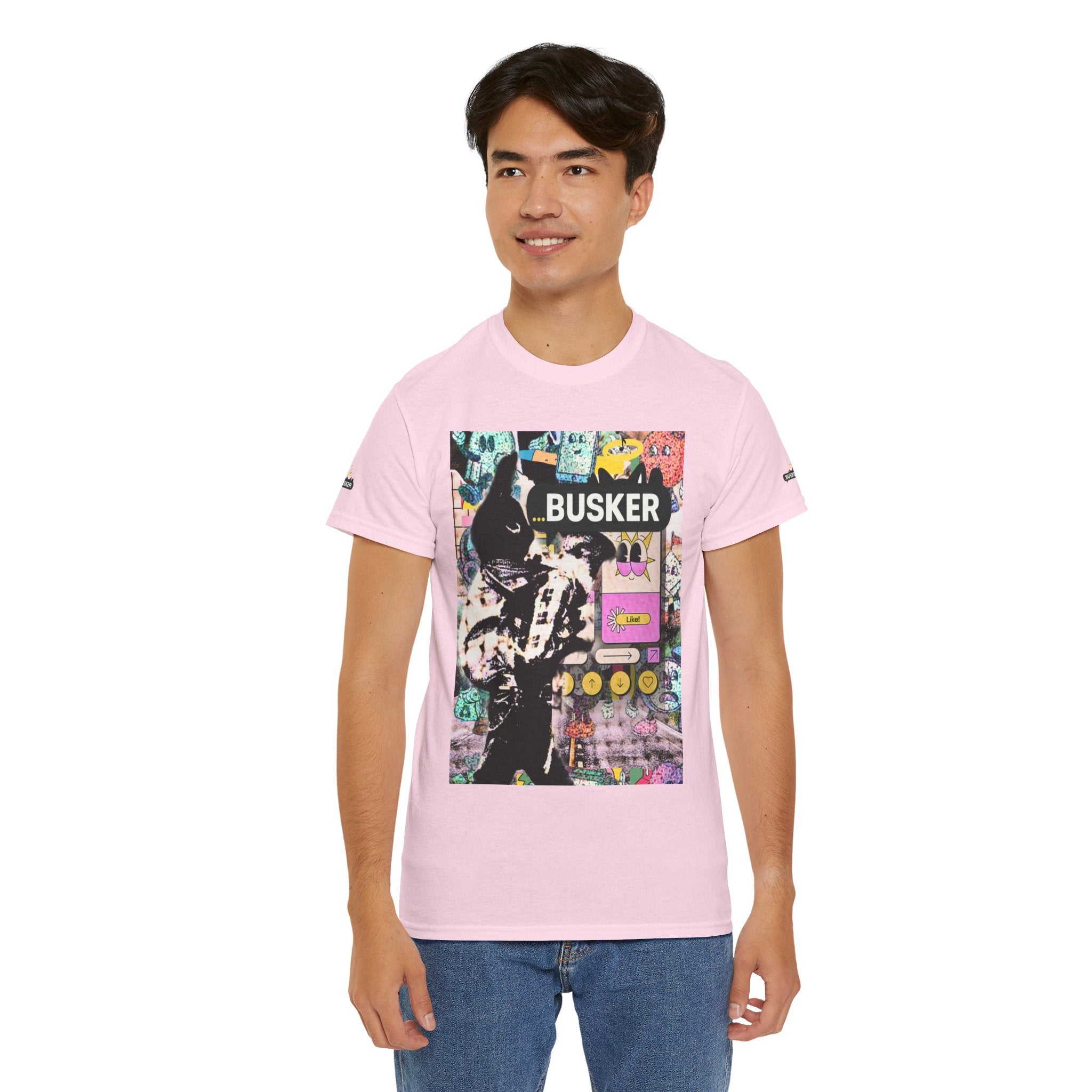 Grunge Art Busker Unisex Heavy Cotton Tee