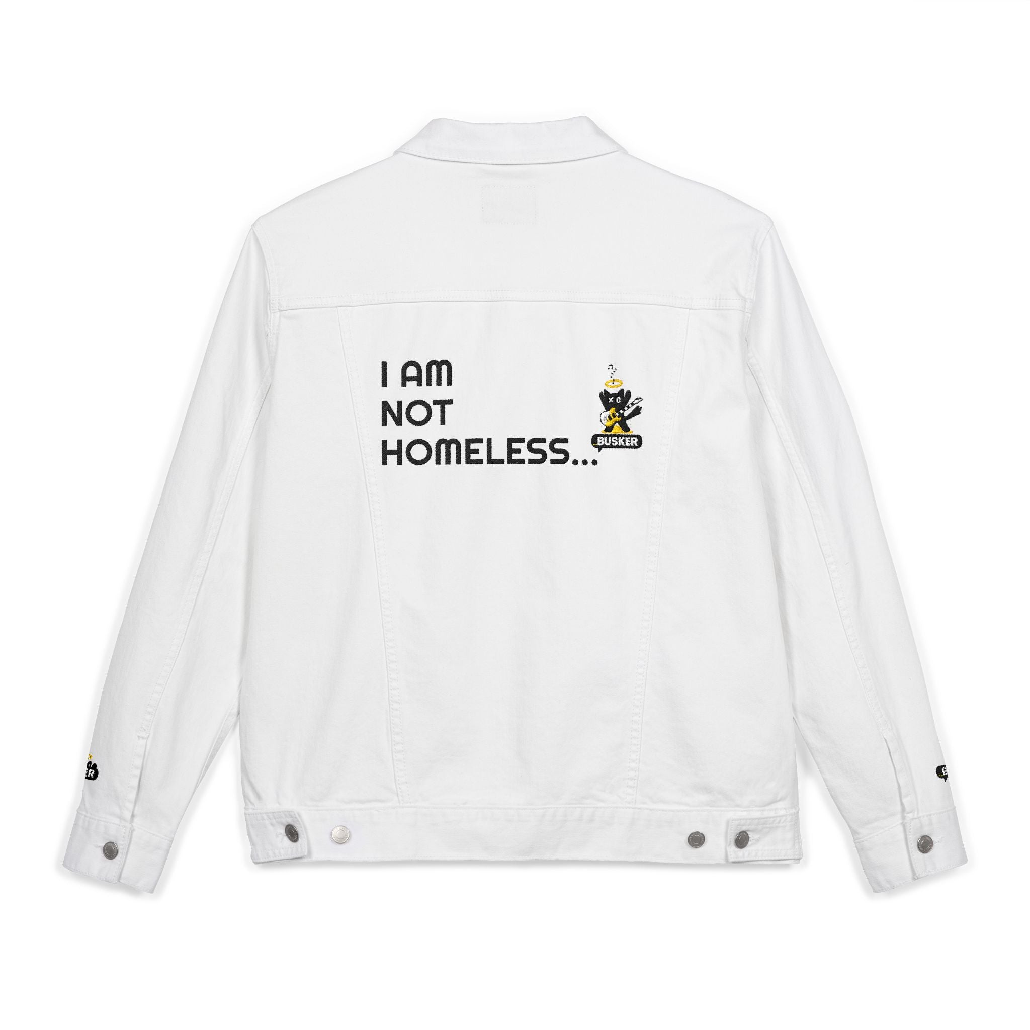 Embroidered Unisex Denim Jacket, Casual Outerwear, Unique Statement Jacket, Gift for Him or Her, Streetwear Fashion, Vintage Style