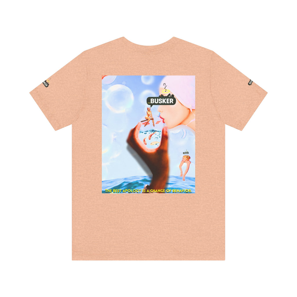 Busker Vibe Unisex Jersey Tee – Colorful Artistic Design for Summer Fun