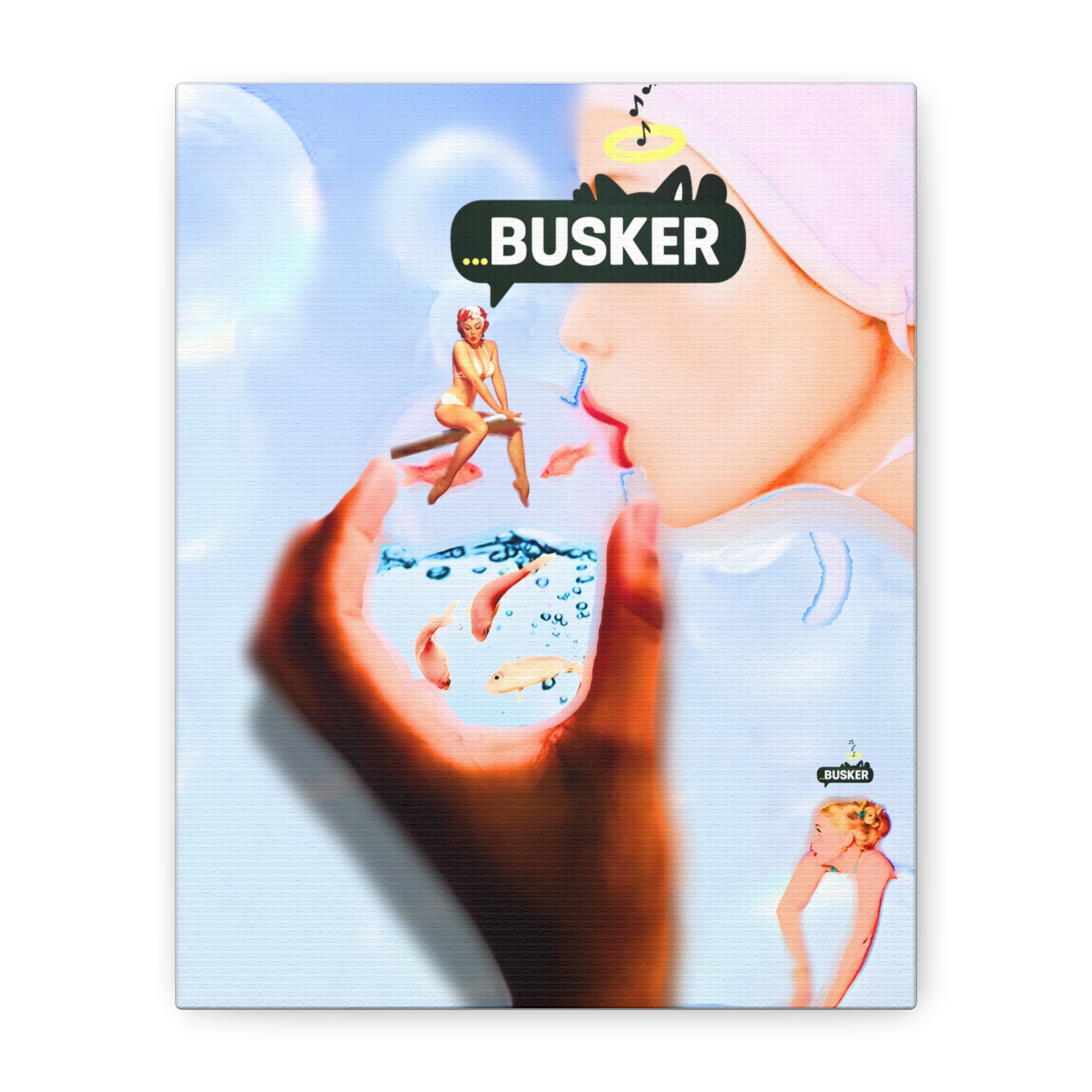 Artistic Matte Canvas Print - Dreamy Busker Vibes