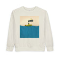 Playful Toddler Sweatshirt with Busker Design, Cute Kids Clothing, Gift for Toddlers, Fun Sweatshirt, Cool Toddler Apparel