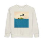 Playful Toddler Sweatshirt with Busker Design, Cute Kids Clothing, Gift for Toddlers, Fun Sweatshirt, Cool Toddler Apparel