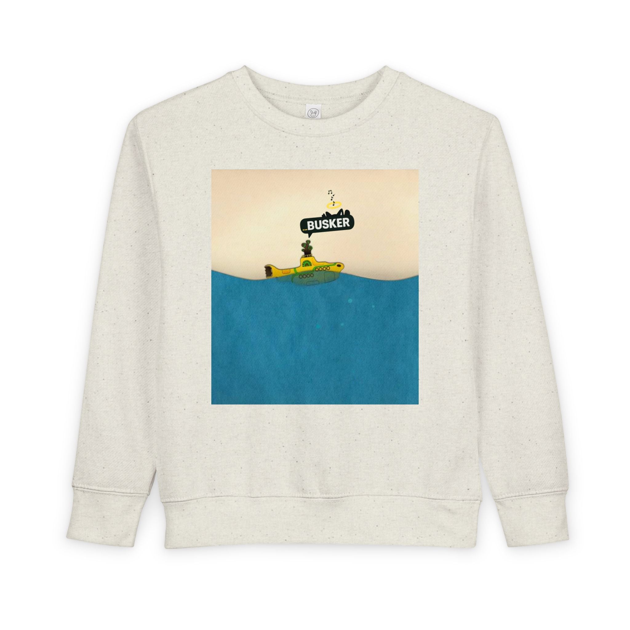 Playful Toddler Sweatshirt with Busker Design, Cute Kids Clothing, Gift for Toddlers, Fun Sweatshirt, Cool Toddler Apparel