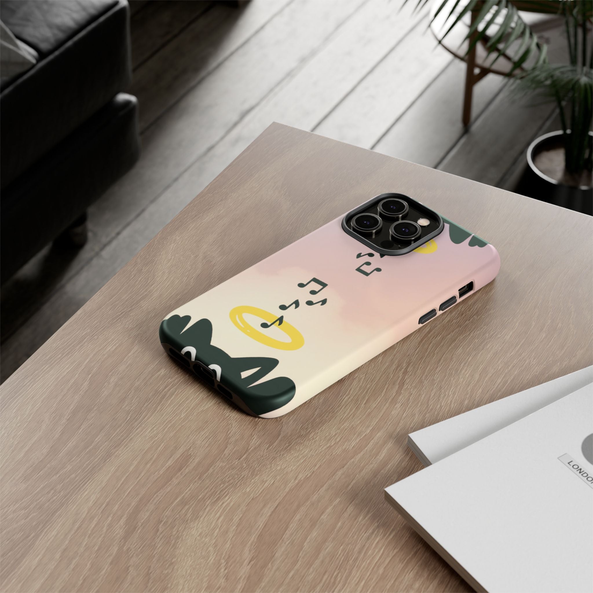 Cute Animal Phone Case, Tough Phone Cover for Pet Lovers, Gifts for Birthdays, Holidays, Music Lovers, Fun Tech Accessories