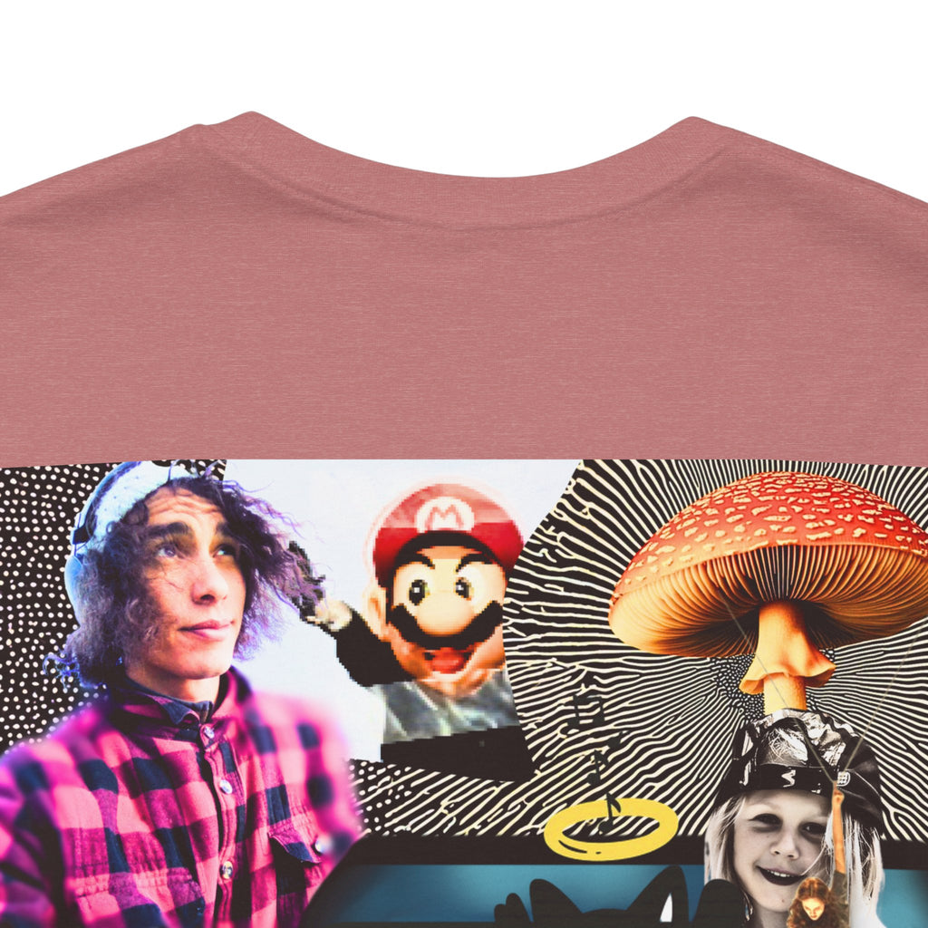 Busker Vibe Unisex Tee - Music & Art Collage Design