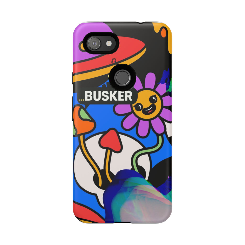 Colorful Phone Case, Cute Phone Accessories, Gift for Music Lovers, Fun Tech Gear, Unique Floral Design Case