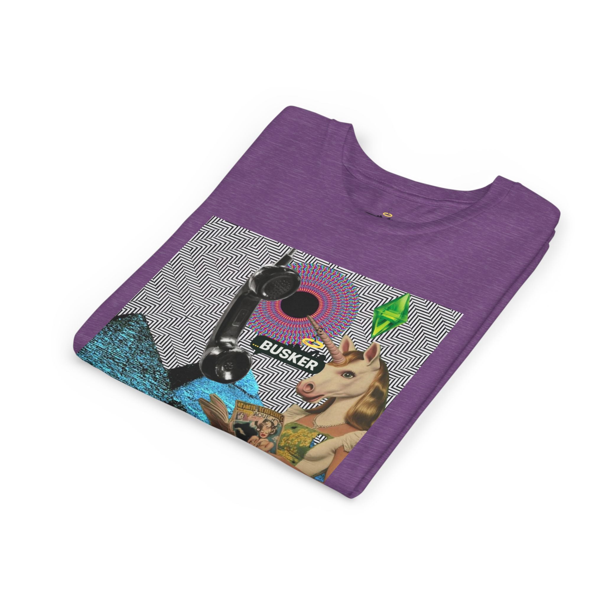 Youth Graphic Tee with Fun 'Busker' Design, Cool Summer Shirt, Gifts for Kids, Festival Attire, Trendy Youthwear