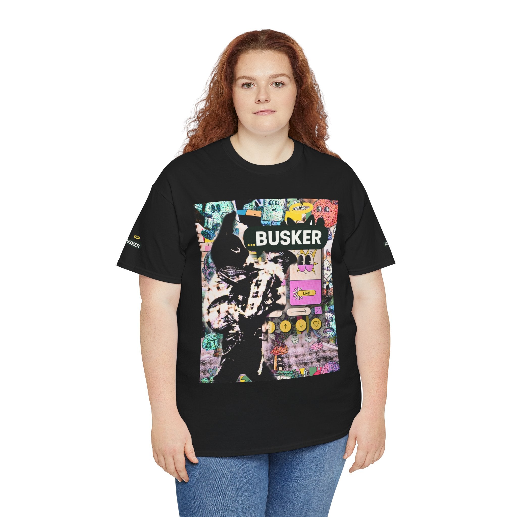 Grunge Art Busker Unisex Heavy Cotton Tee