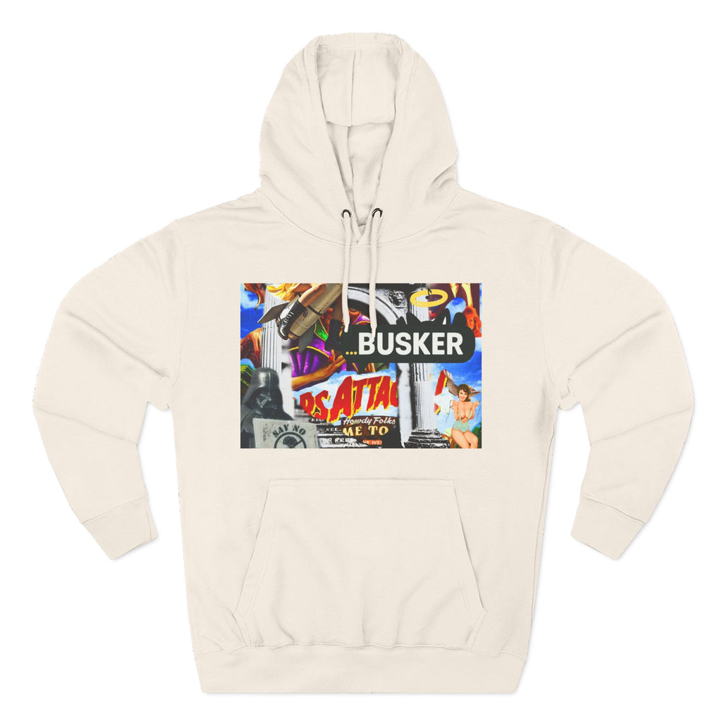 Vintage-Inspired Busker Fleece Hoodie