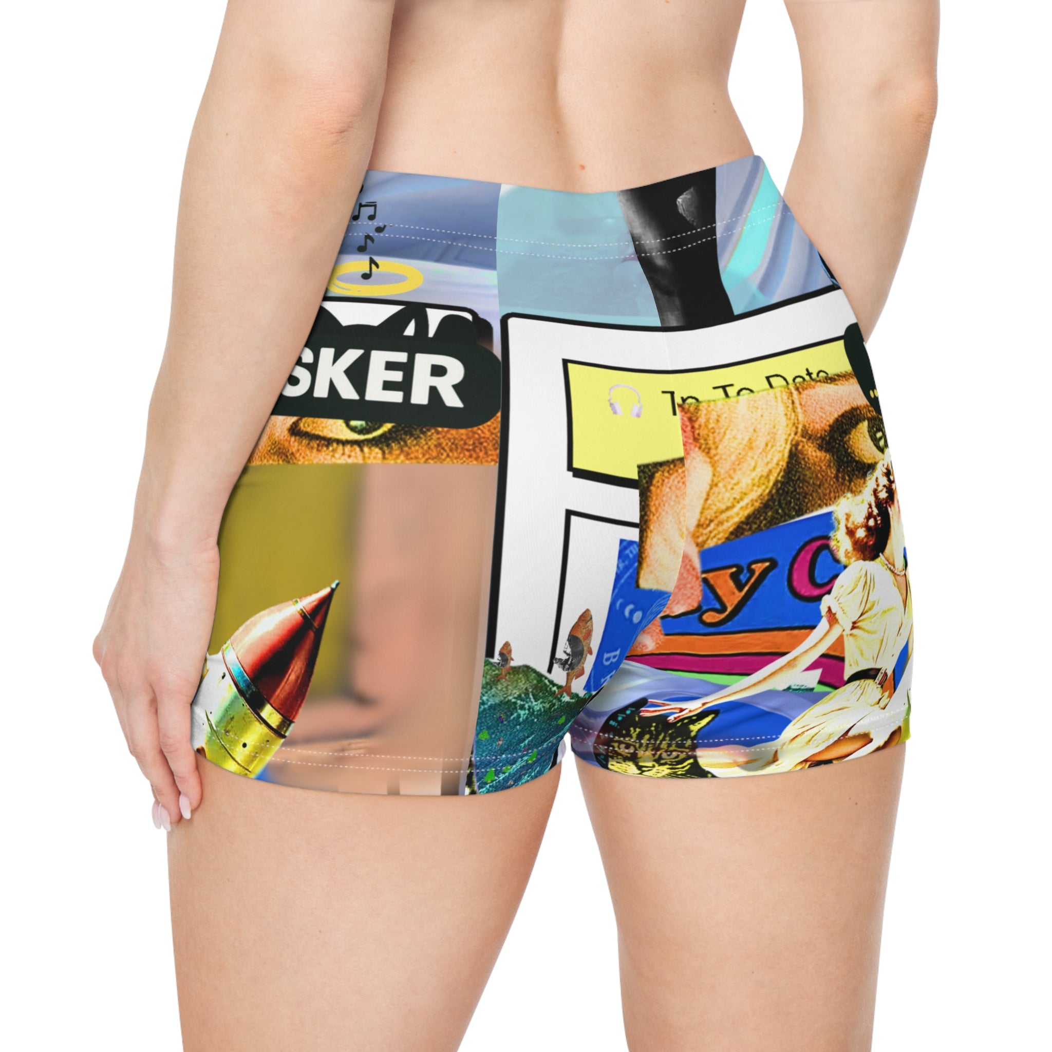 Vibrant Women's AOP Shorts - Fun & Colorful Summer Wear