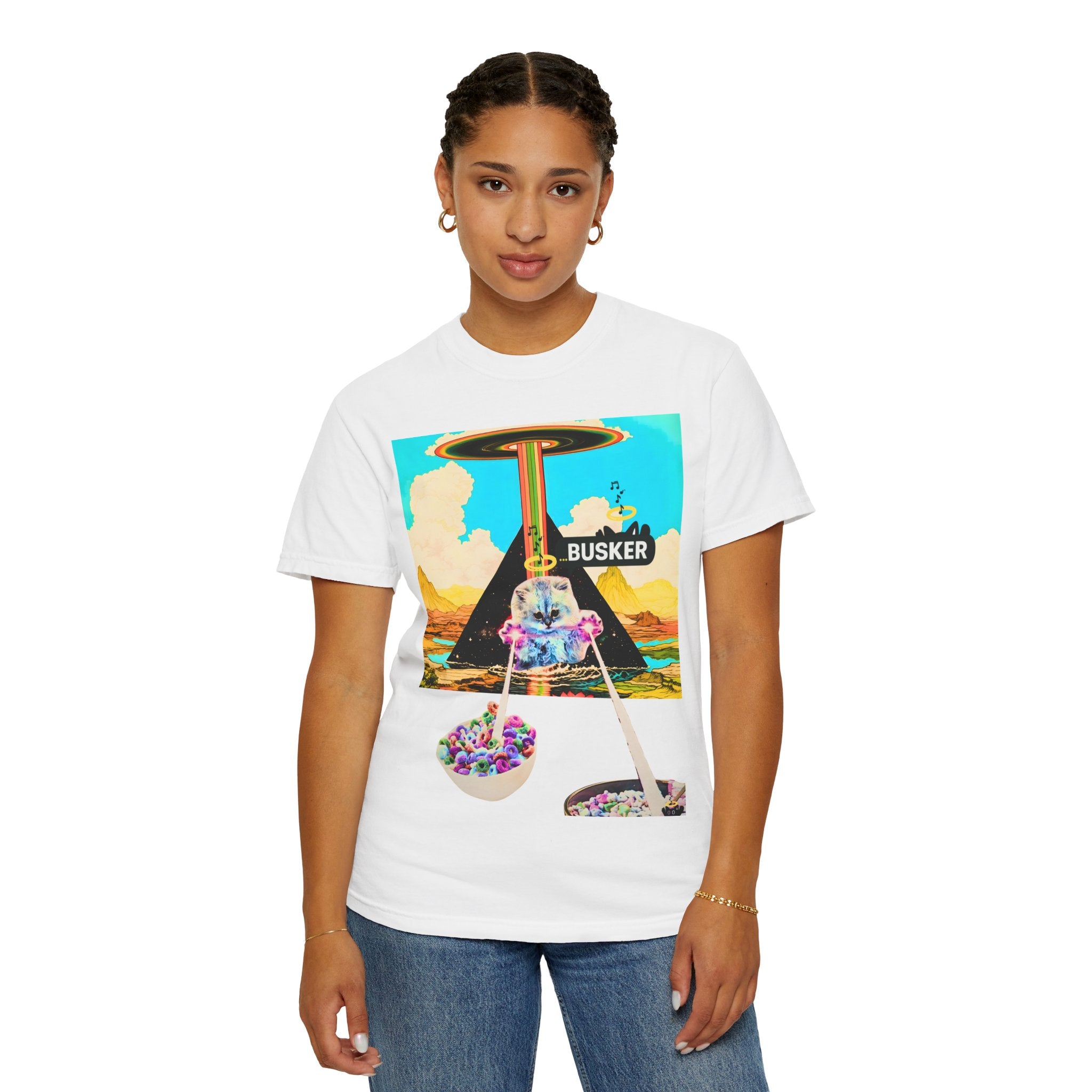 Busker Vibe Unisex T-shirt - Graphic Tee for Music Lovers, Festival Wear, Street Wear, Vintage Style, Unique Gift Idea