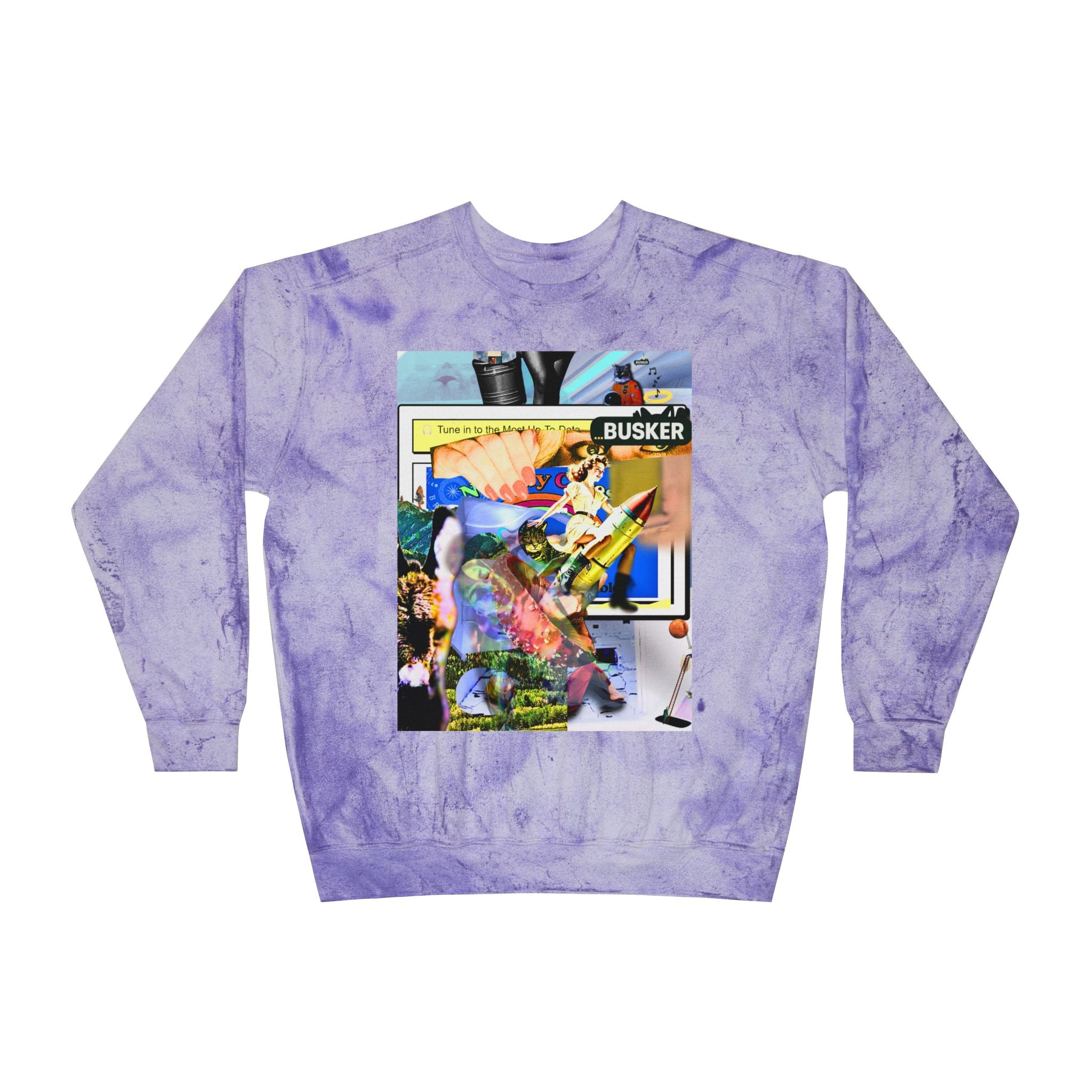 Color Blast Crewneck Sweatshirt for Creative Souls