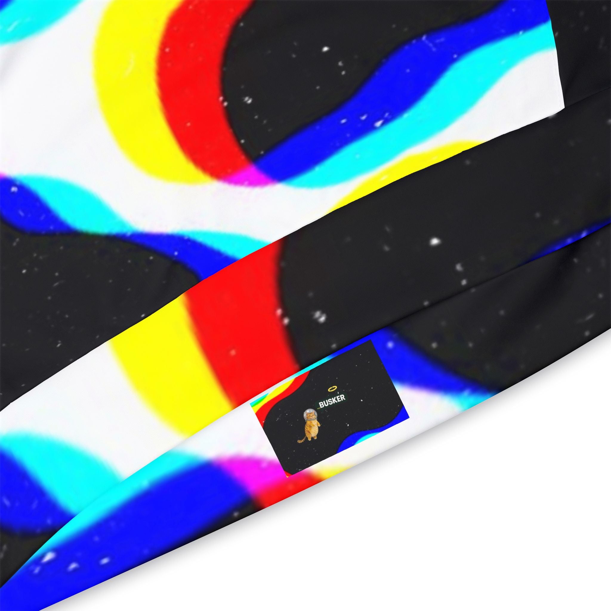 Colorful Space Cat Hoodie, Trendy Athletic Hoodie, Fun Streetwear, Unique Gift for Cat Lovers, Quirky Casual Wear