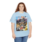 Busker Collage Graphic Tee — Vintage Music Poster Streetwear
