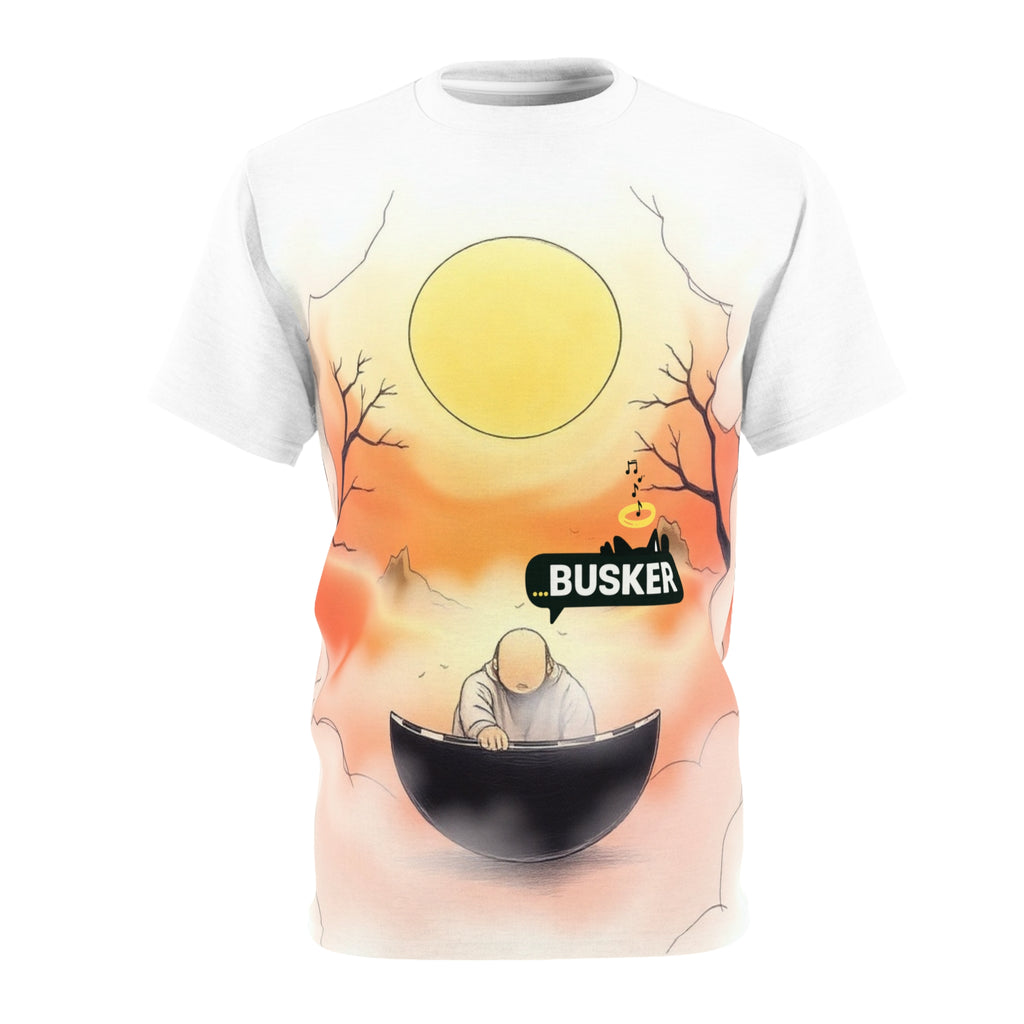 Artistic Unisex Tee, Musician Gift, Summer Vibes Shirt, Street Performer Apparel, Unique Graphic T-Shirt