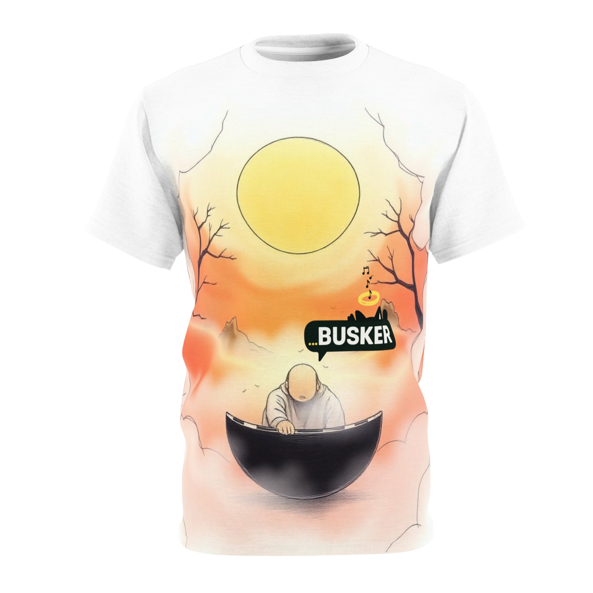 Artistic Unisex Tee, Musician Gift, Summer Vibes Shirt, Street Performer Apparel, Unique Graphic T-Shirt