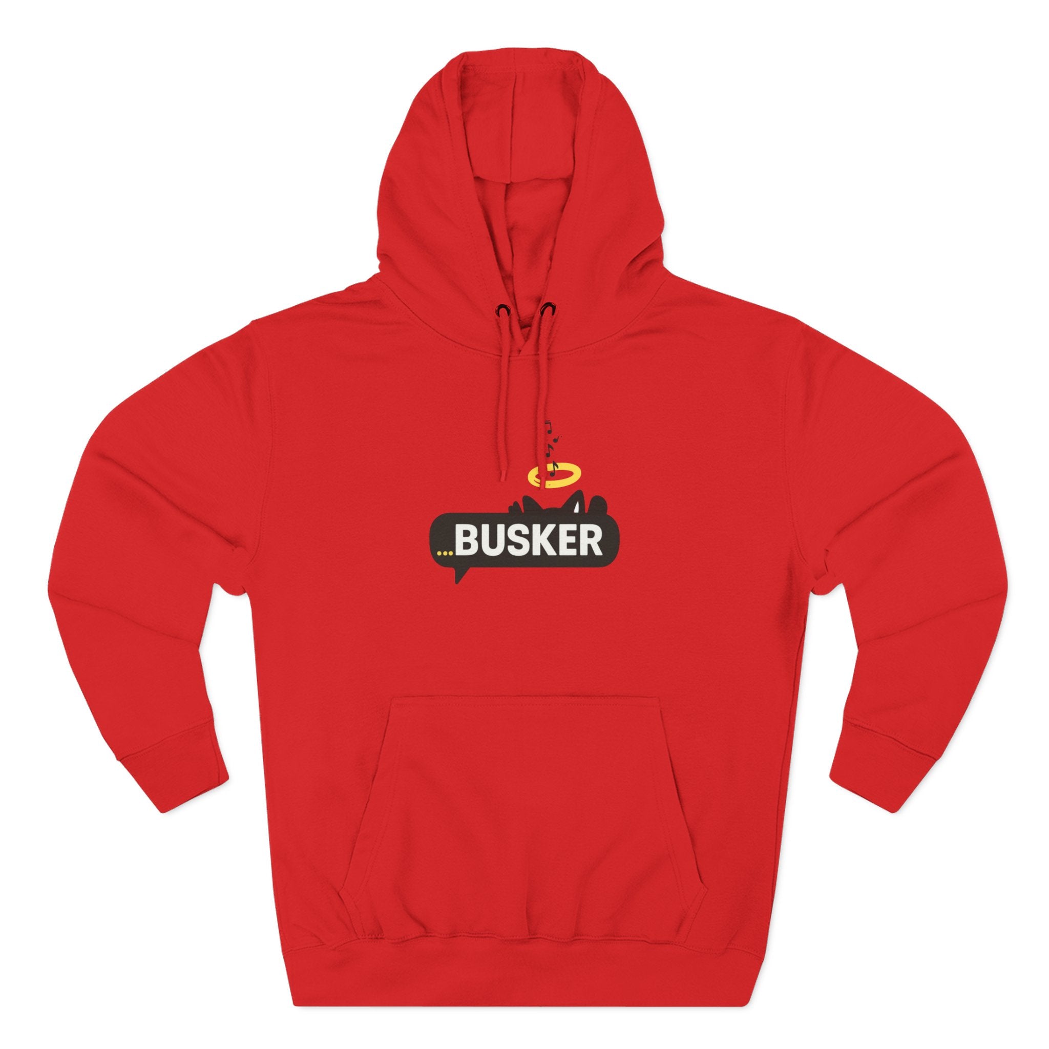 Busker Fleece Hoodie - Cozy Street Art Inspired Hoodie for Music Lovers, Casual Wear, Gift for Musicians, Concert Attire, Relaxed Fit