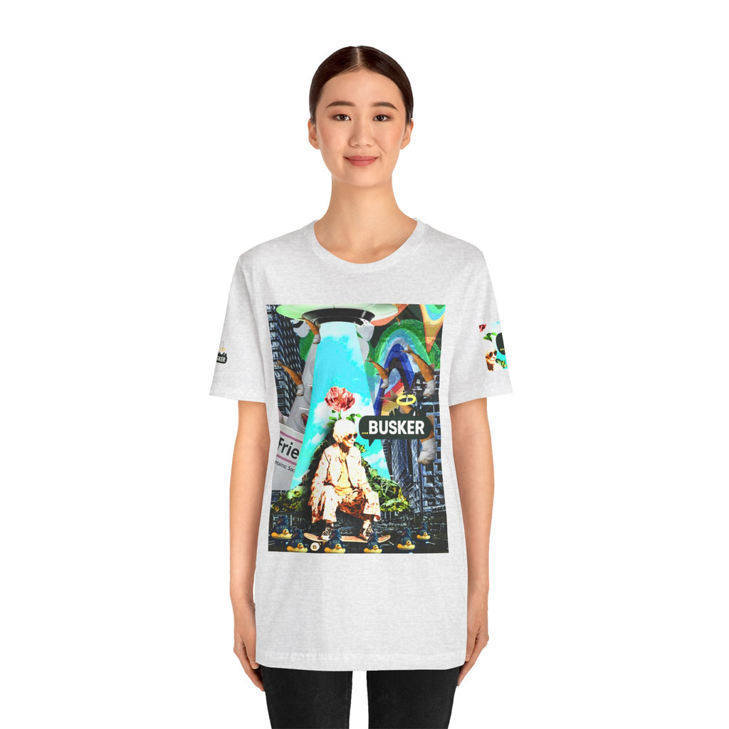 Street Art Busker Tee - Unisex Graphic Short Sleeve Shirt