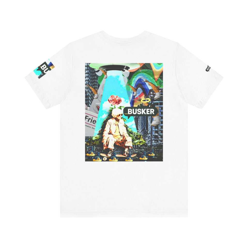 Street Art Busker Tee - Unisex Graphic Short Sleeve Shirt