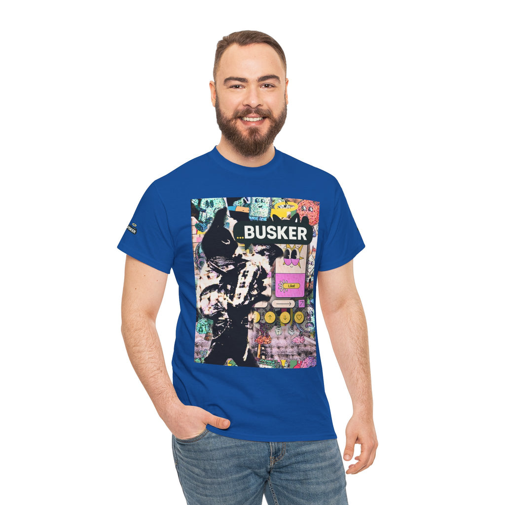 Grunge Art Busker Unisex Heavy Cotton Tee