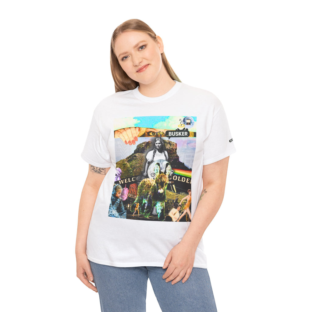 Bohemian Graphic Tee - 'Welcome Golden' Unisex Heavy Cotton Shirt